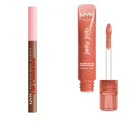 NYX Professional Make-Up Lip Lingerie Liner Stain 06 Up To No Good  & Jelly Job 05  Honey It's Jelly 7.5 ml + 1 ml