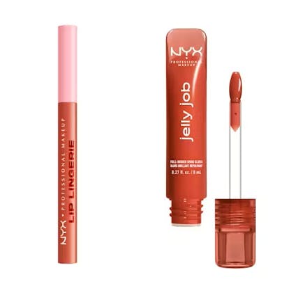 NYX Professional Make-Up Lip Lingerie Liner Stain 09 Send Nudes & Jelly Job 06 Jelly Filled 7.5 ml + 1 ml