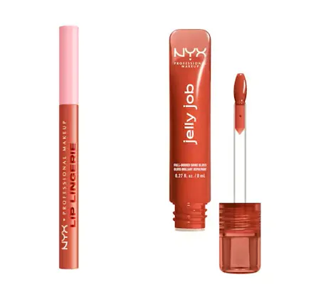 NYX Professional Make-Up Lip Lingerie Liner Stain 09 Send Nudes & Jelly Job 06 Jelly Filled 7.5 ml + 1 ml
