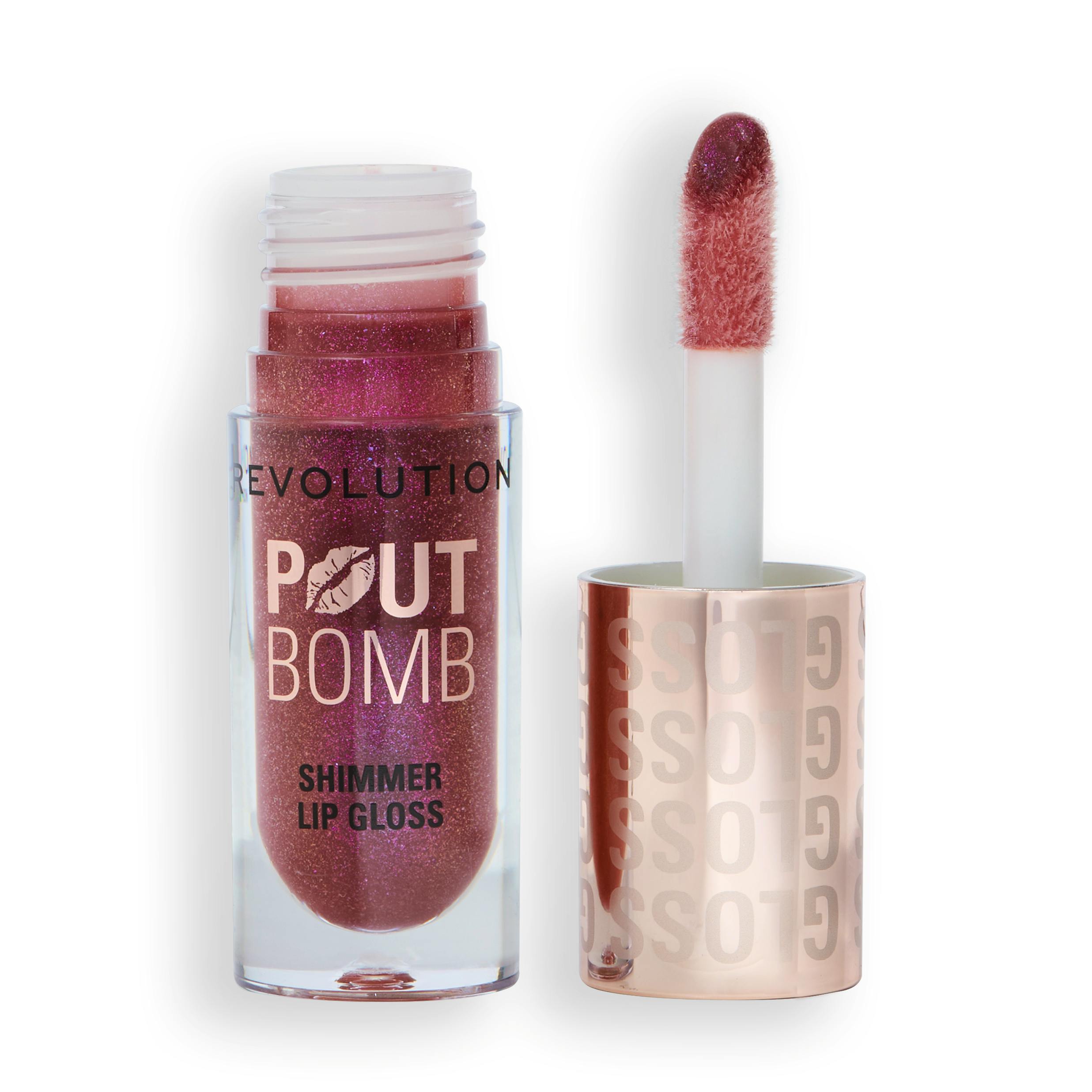 Revolution Pout Bomb Shimmer Gloss Berry Lustre 4.5 ml