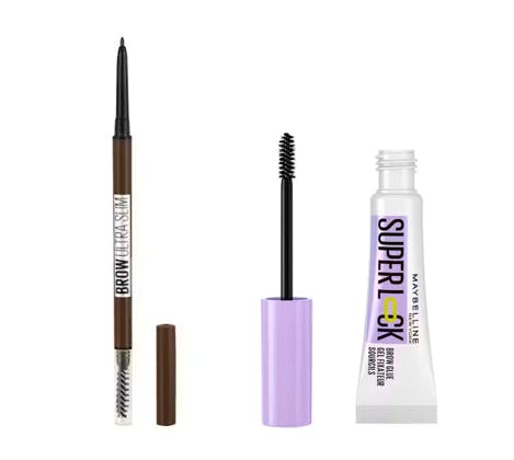 Maybelline Brow Ultra Slim 05 Deep Brown & Superlock Brow Glue 1 pcs + 8 g