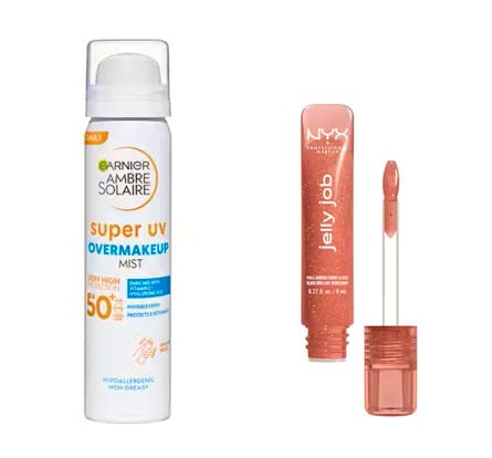 Garnier On The Go Set Super UV Over Makeup Mist & NYX Jelly Job 05 Honey It's Jelly 75 ml + 7.5 ml