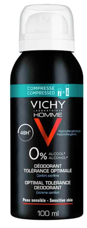 Vichy Homme Optimal Tolerance Deodorant Sensitive Skin 100 ml