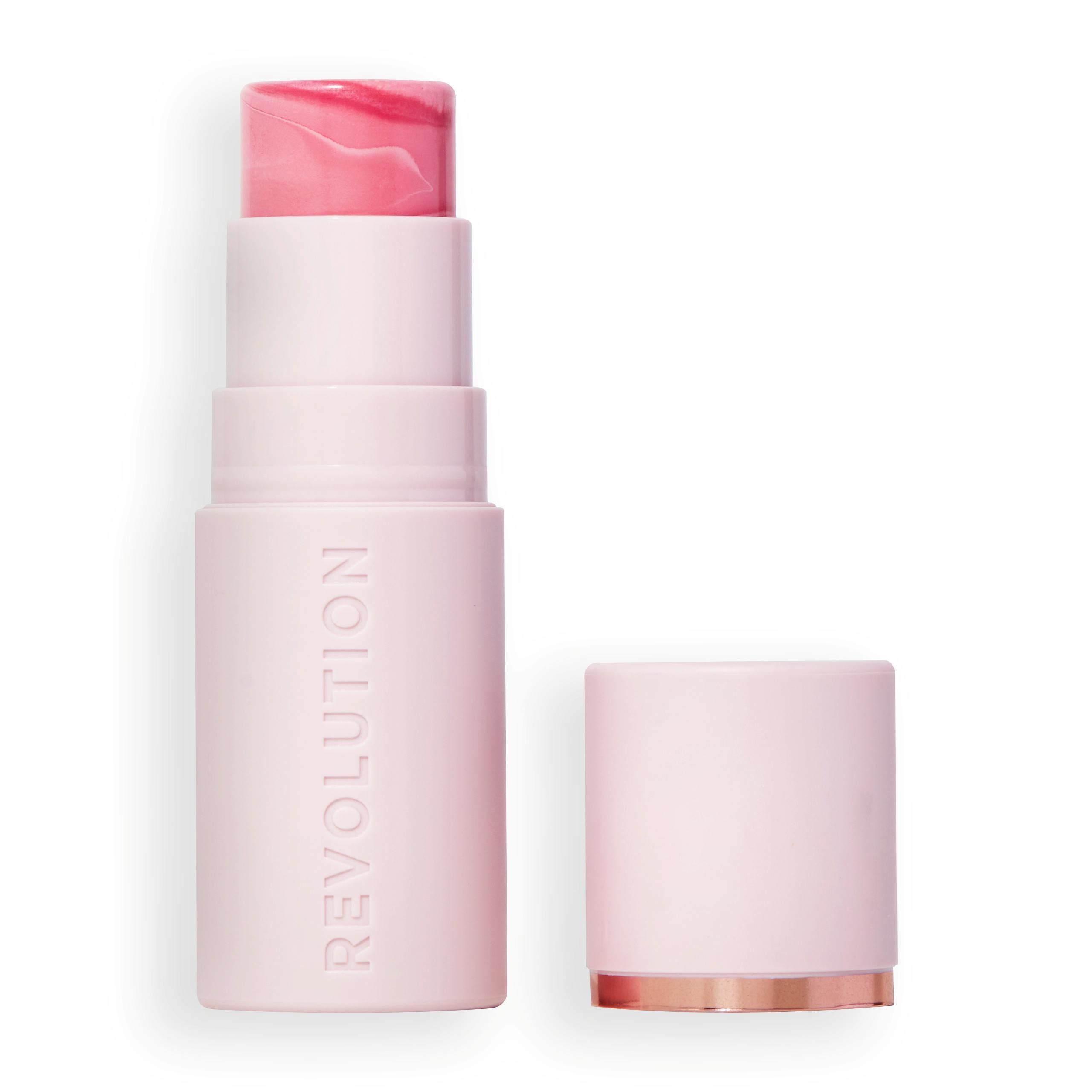 Revolution Silk Marble Blush Stick Pinched Light Pink 4.5 g