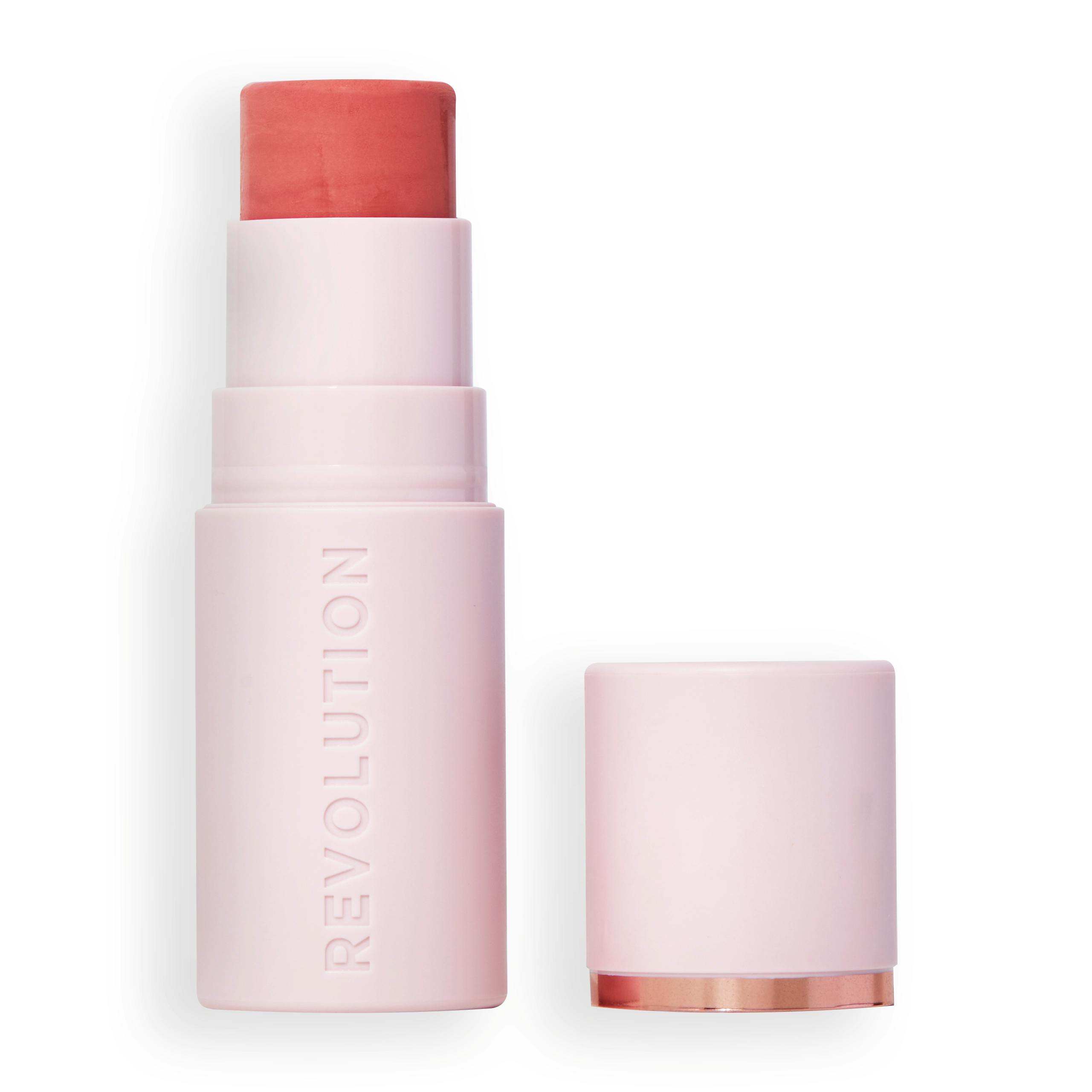 Revolution Silk Marble Blush Stick Peachy Pink 4.5 g
