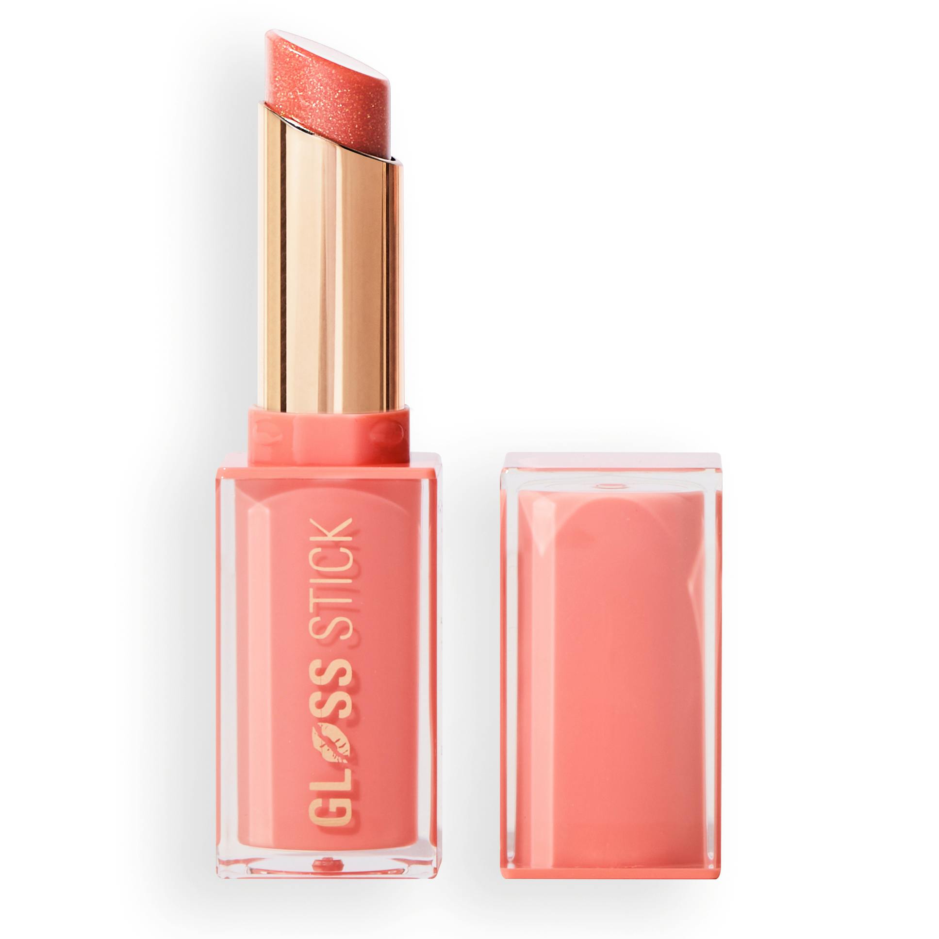 Revolution Pout Lip Gloss Stick Shimmer Peach Sorbet Nude 3 g