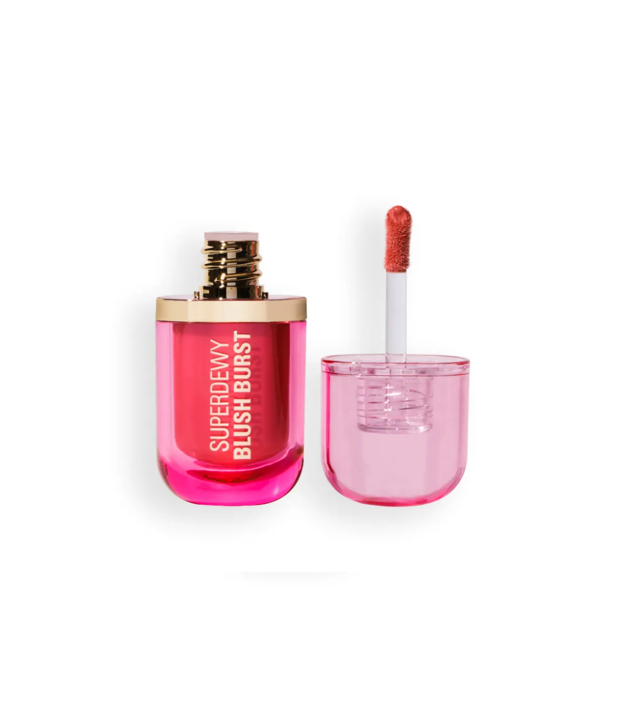 Revolution Superdewy Blush Plump Serum Liquid Blush Strawberry Milkshake Cool Pink 4.2 ml