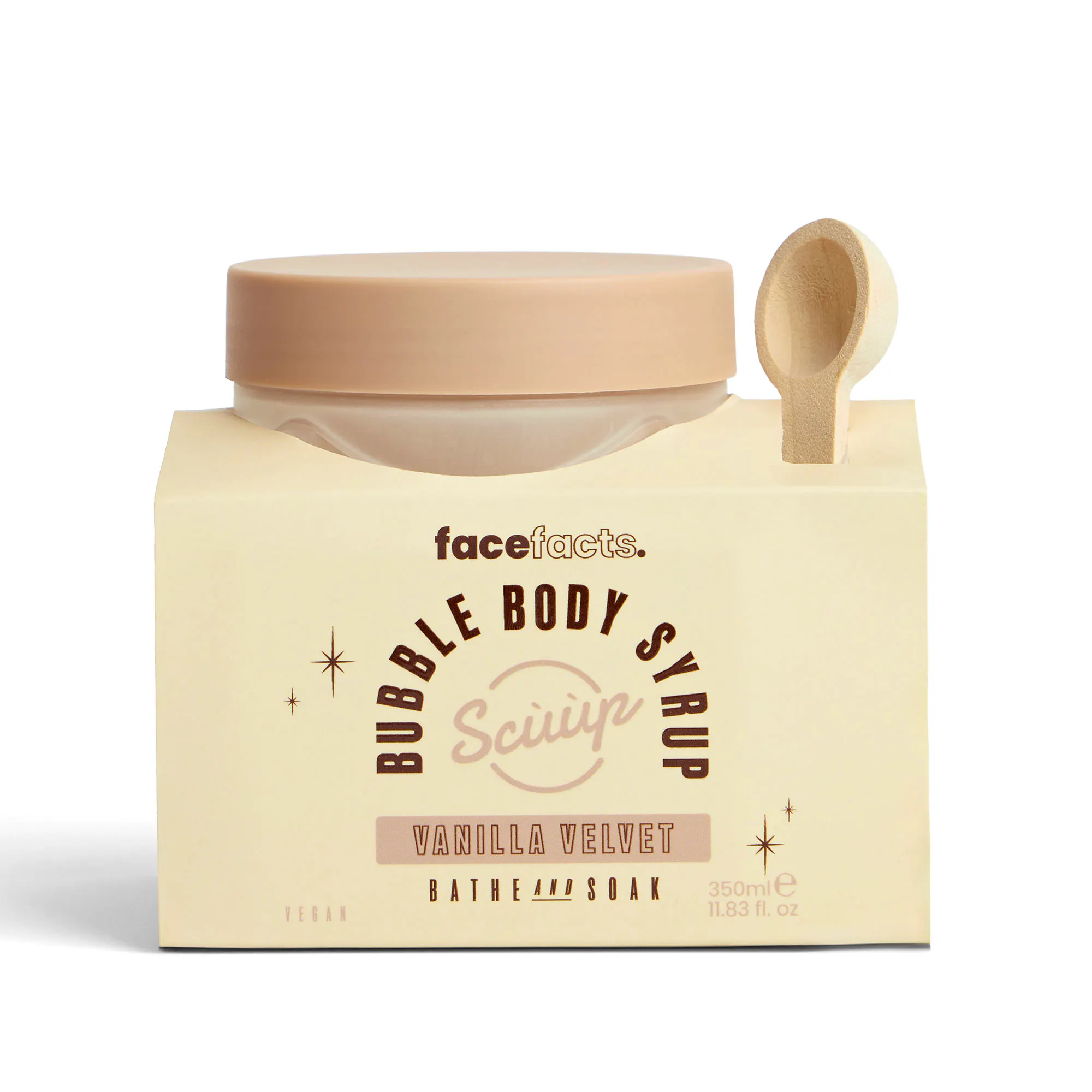 Face Facts Scuup Vanilla Velvet Bubble Body Syrup 350 ml