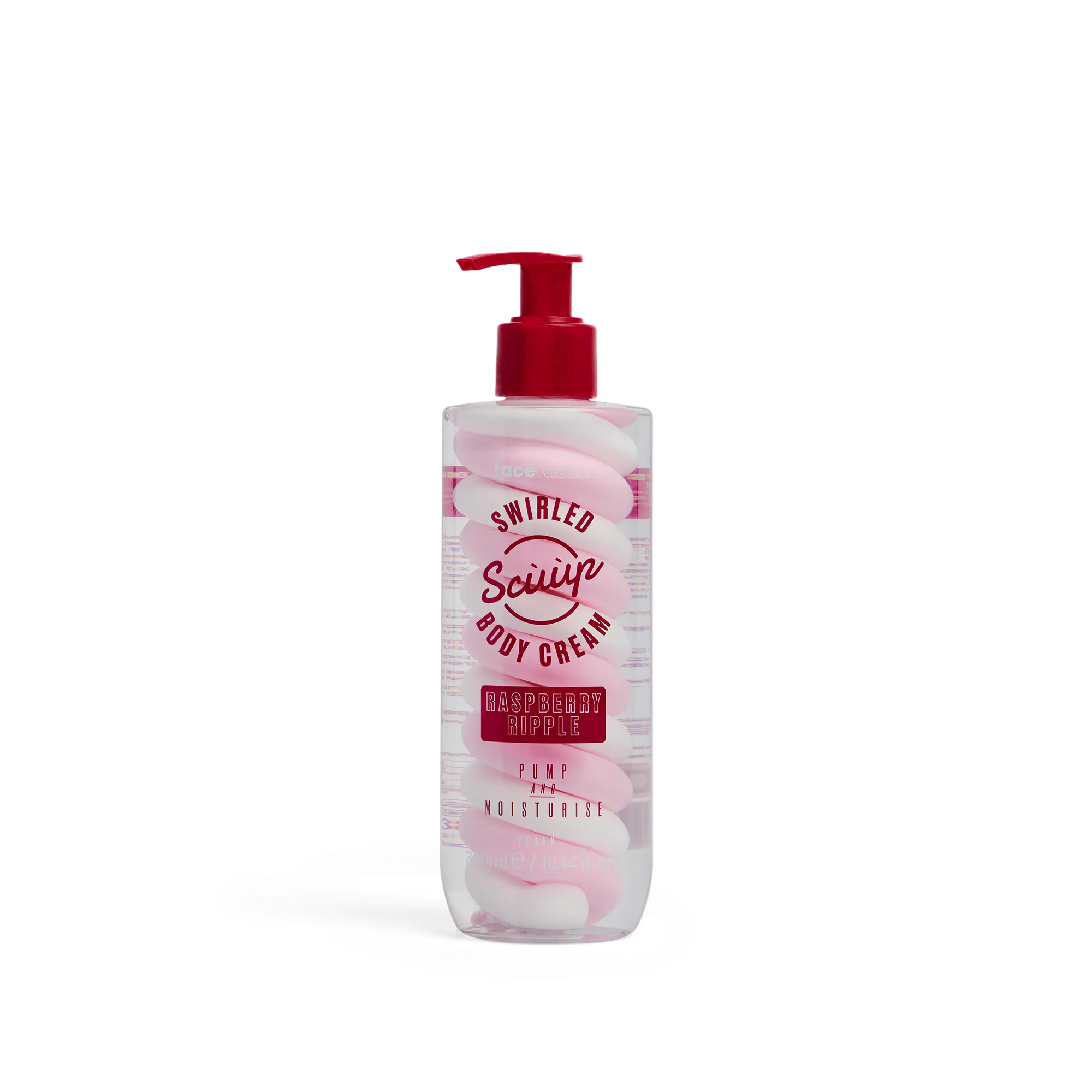 Face Facts Scuup Raspberry Ripple Swirled Body Cream 300 ml