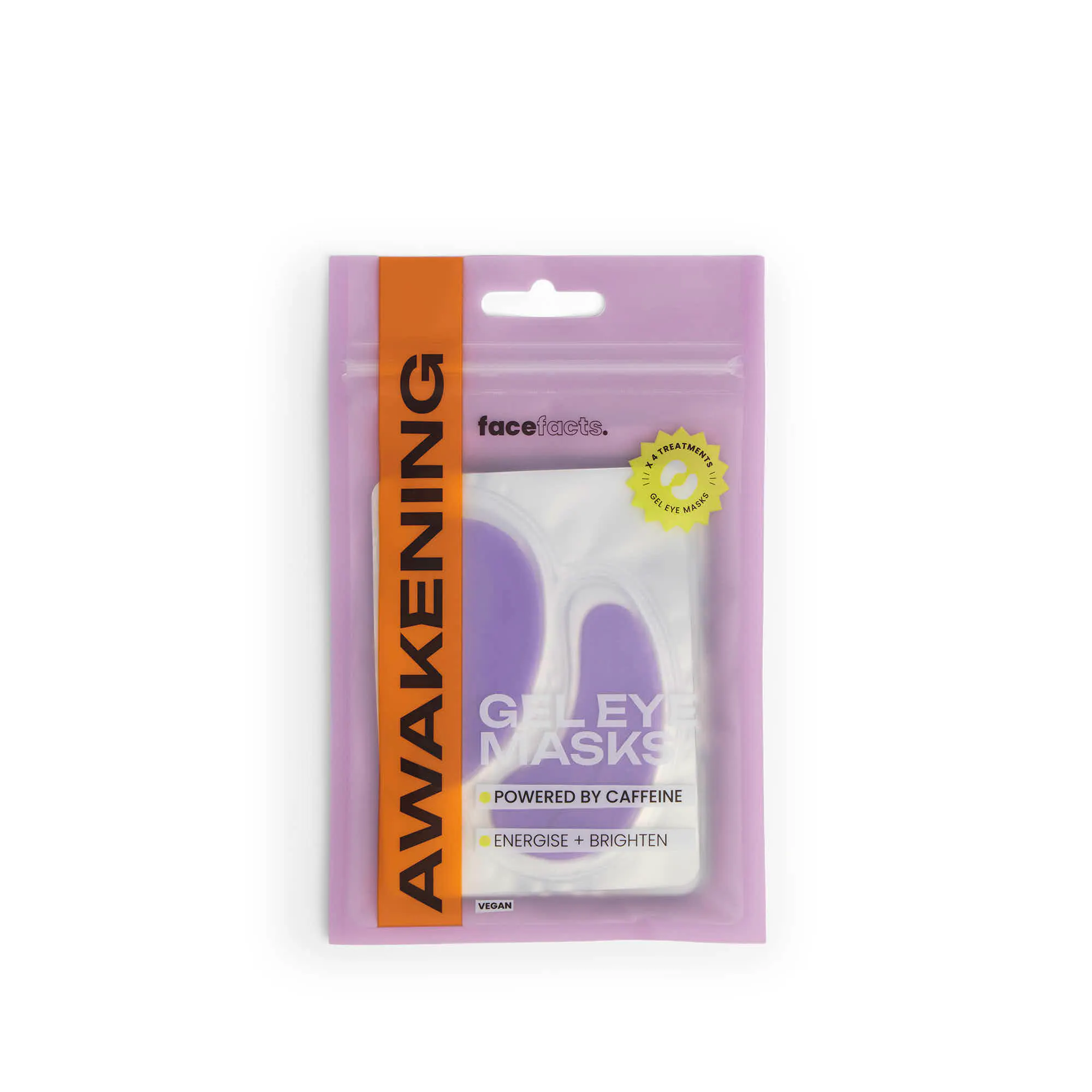 Face Facts Gel Eye Masks Awakening Caffeine 4 pairs