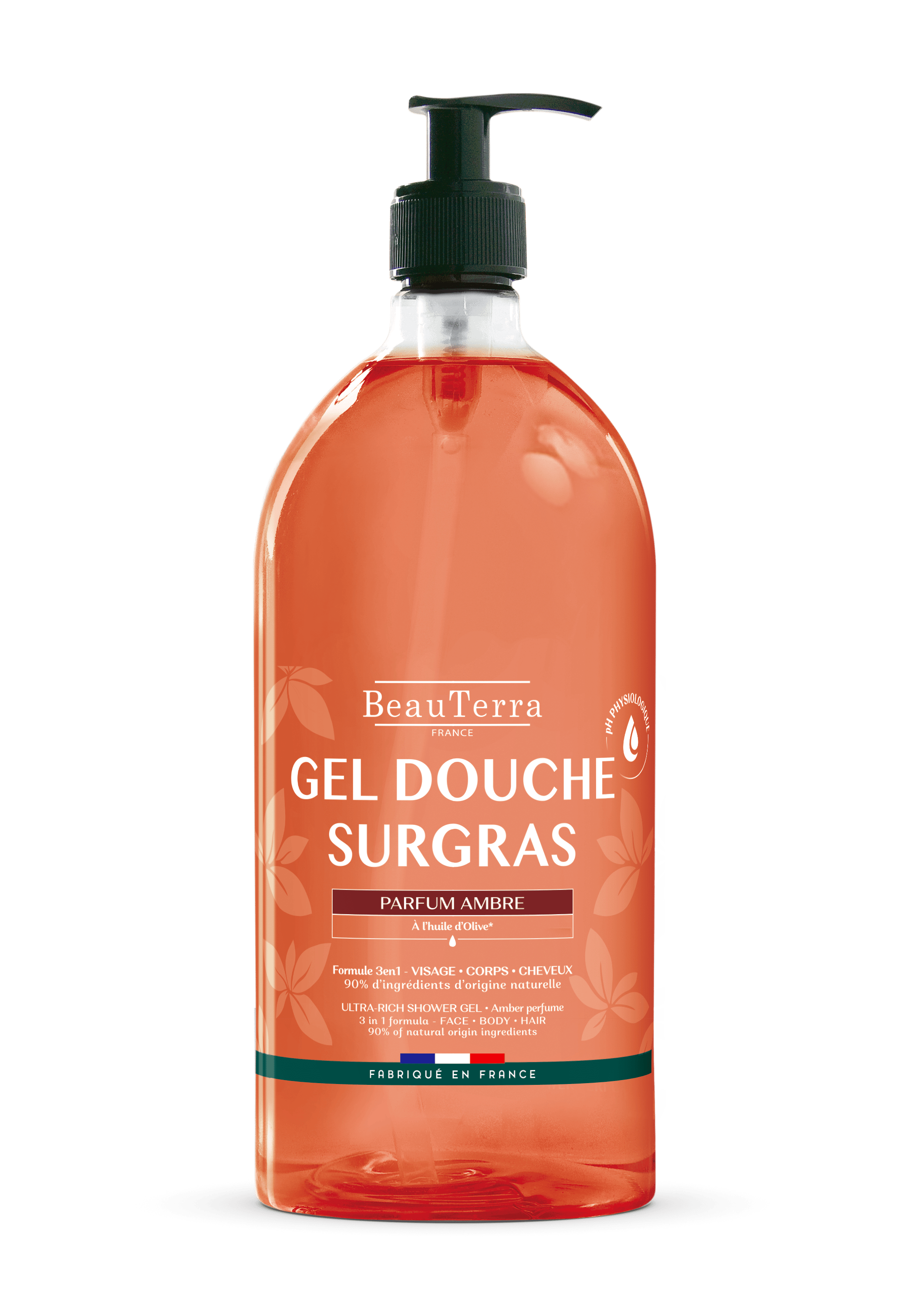 BeauTerra Ultra Rich Shower Gel Ambre 1000 ml