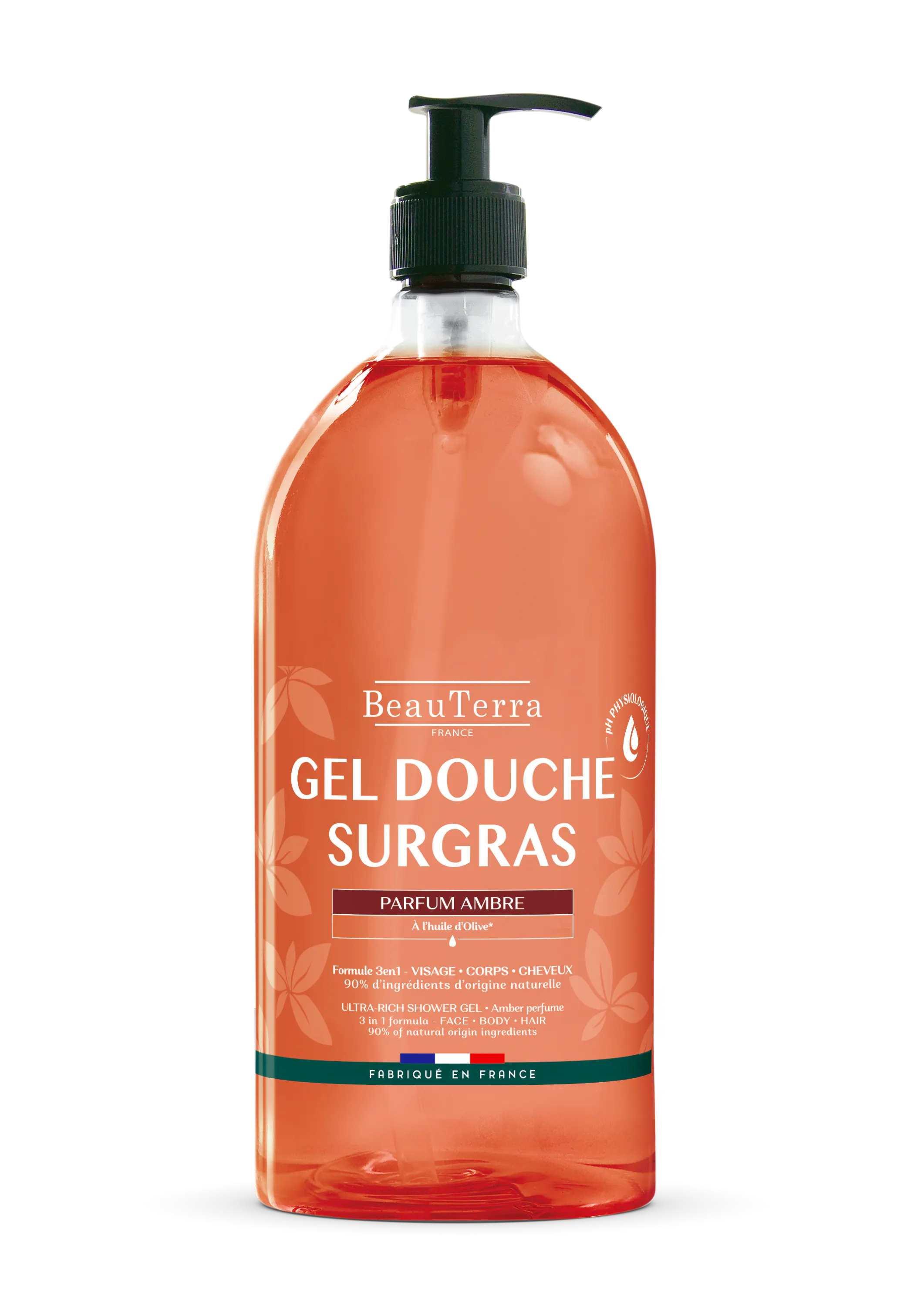 BeauTerra Ultra Rich Shower Gel Ambre 1000 ml