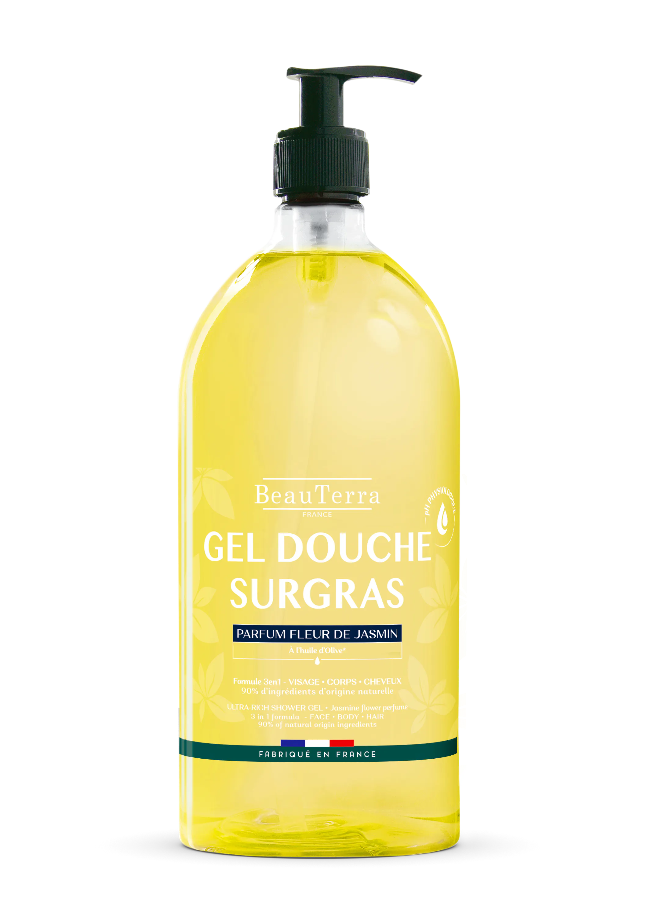 BeauTerra Ultra Rich Shower Gel Fleur De Jasmin 1000 ml
