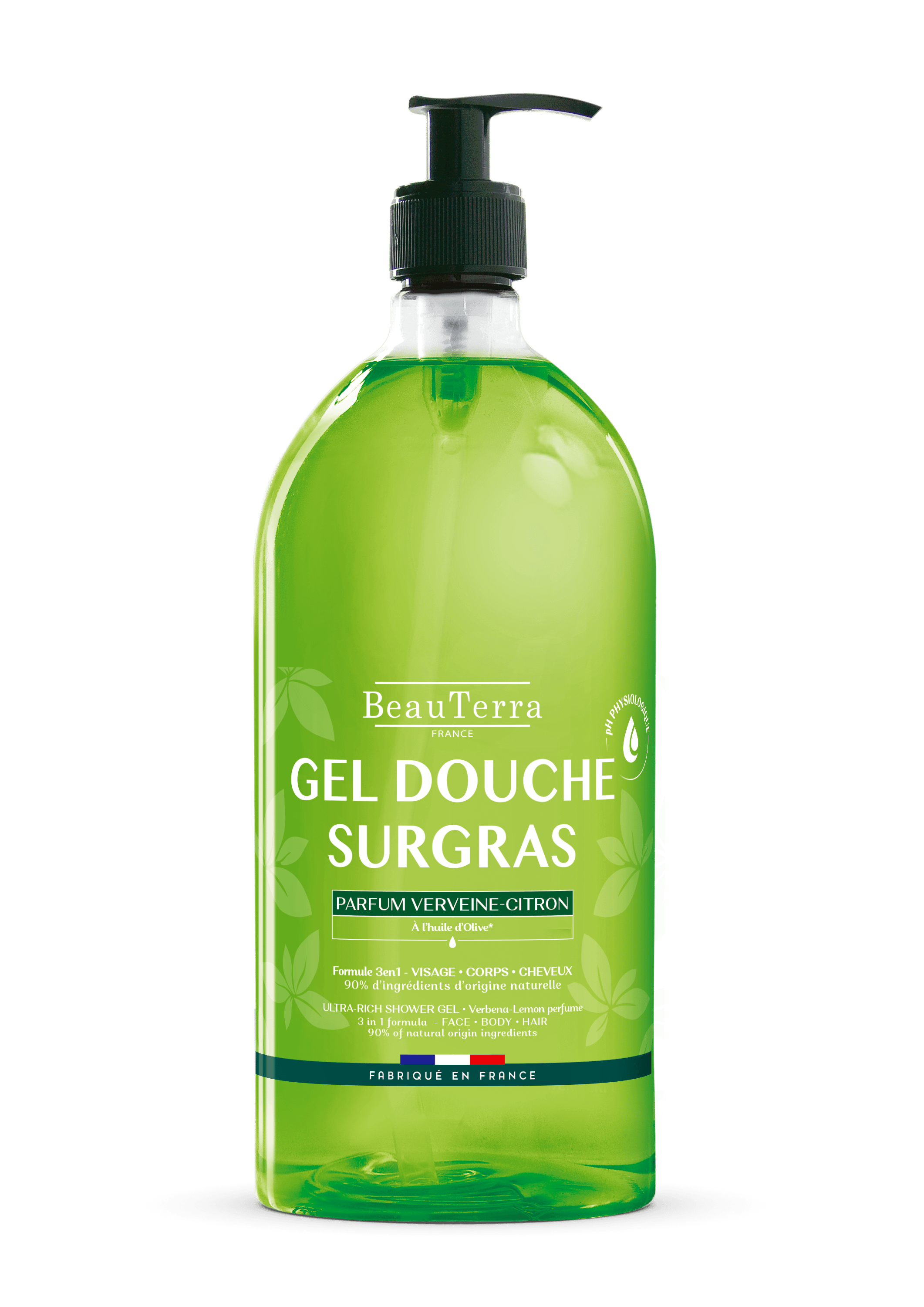 BeauTerra Ultra Rich Shower Gel Verveine Citron 1000 ml