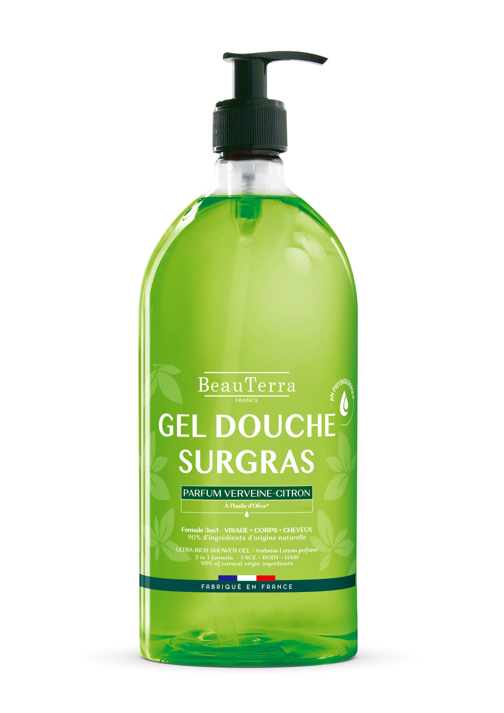 BeauTerra Ultra Rich Shower Gel Verveine Citron 1000 ml
