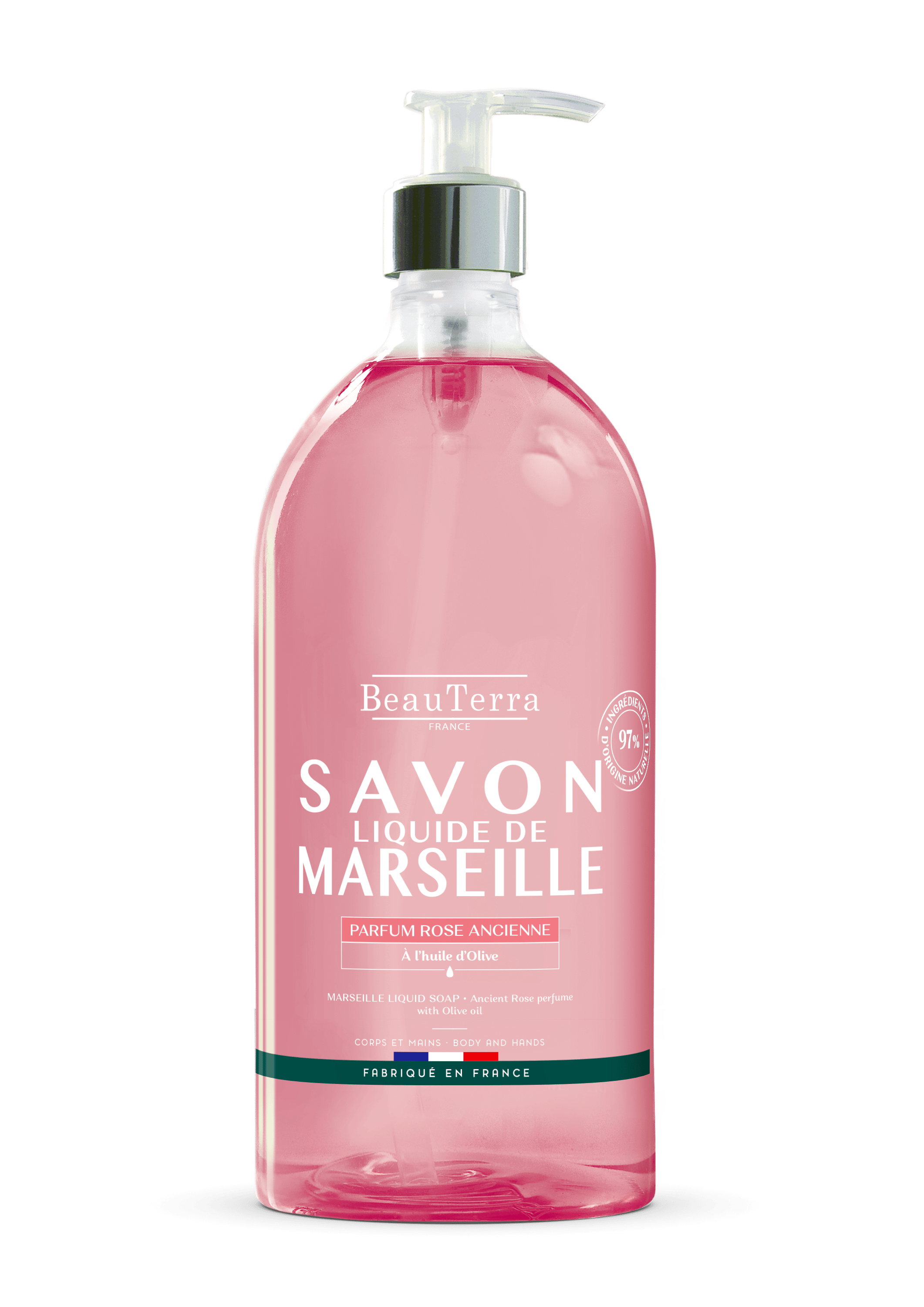 BeauTerra Marseille Liquid Soap Rose Ancienne 1000 ml
