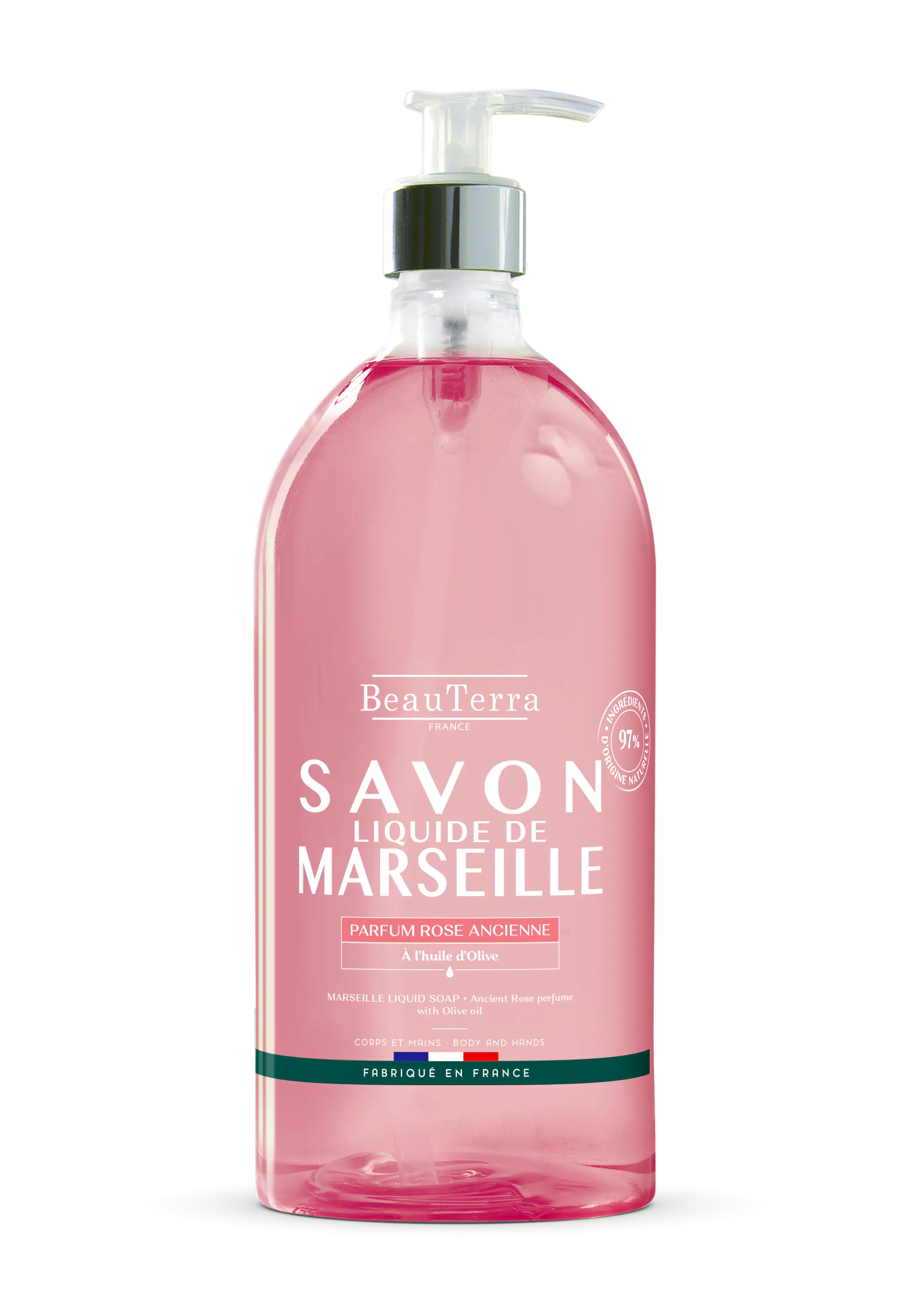 BeauTerra Marseille Liquid Soap Rose Ancienne 1000 ml