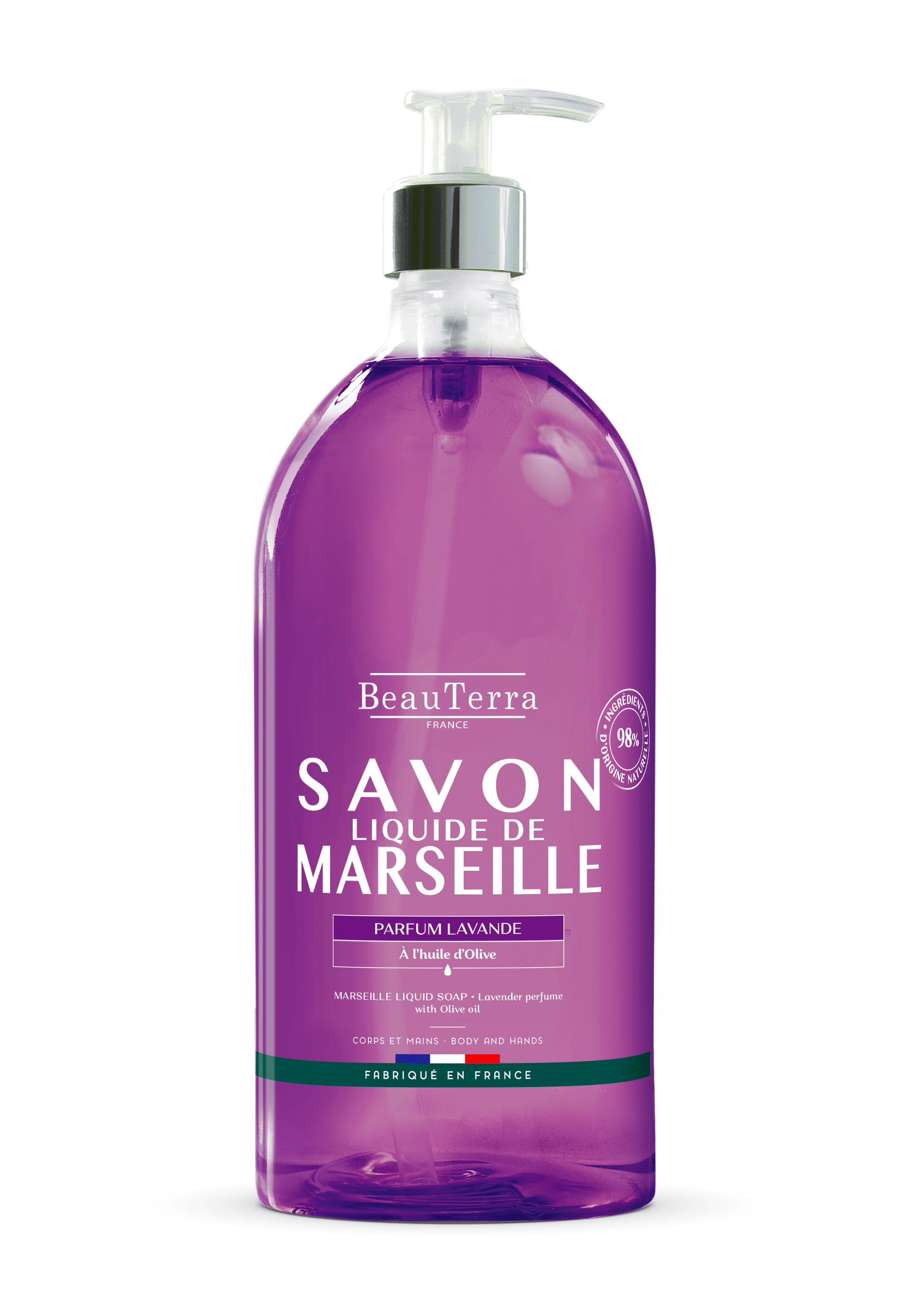 BeauTerra Marseille Liquid Soap Lavande 1000 ml