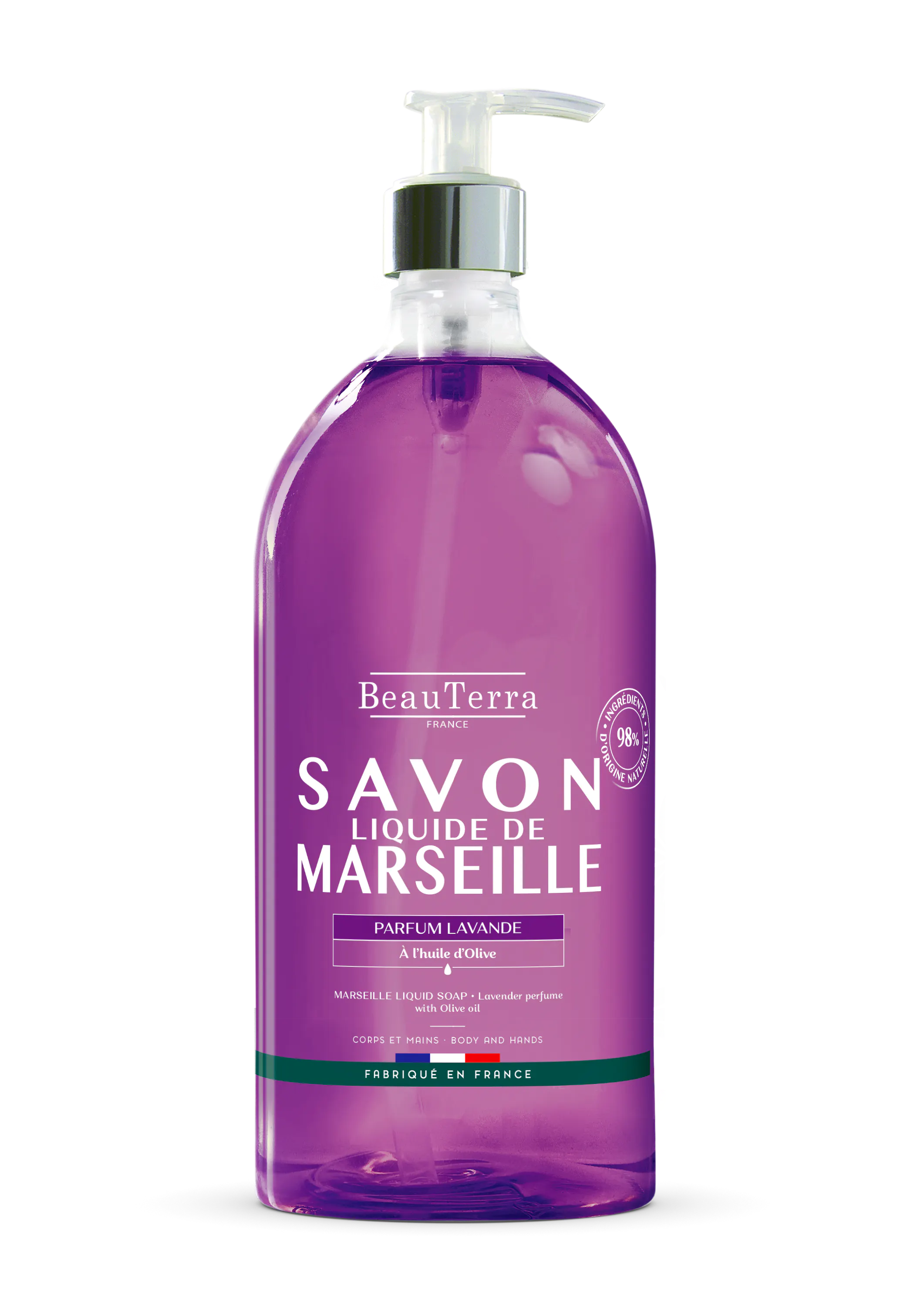 BeauTerra Marseille Liquid Soap Lavande 1000 ml