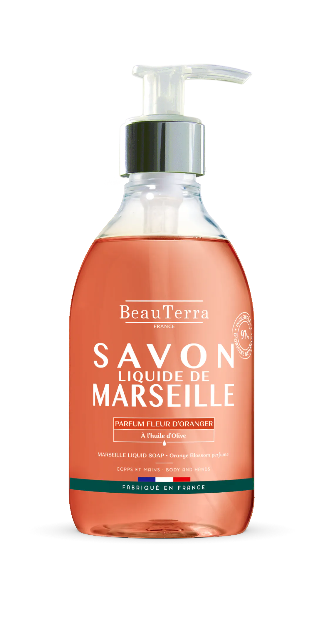 BeauTerra Marseille Liquid Soap Fleur D'oranger 300 ml
