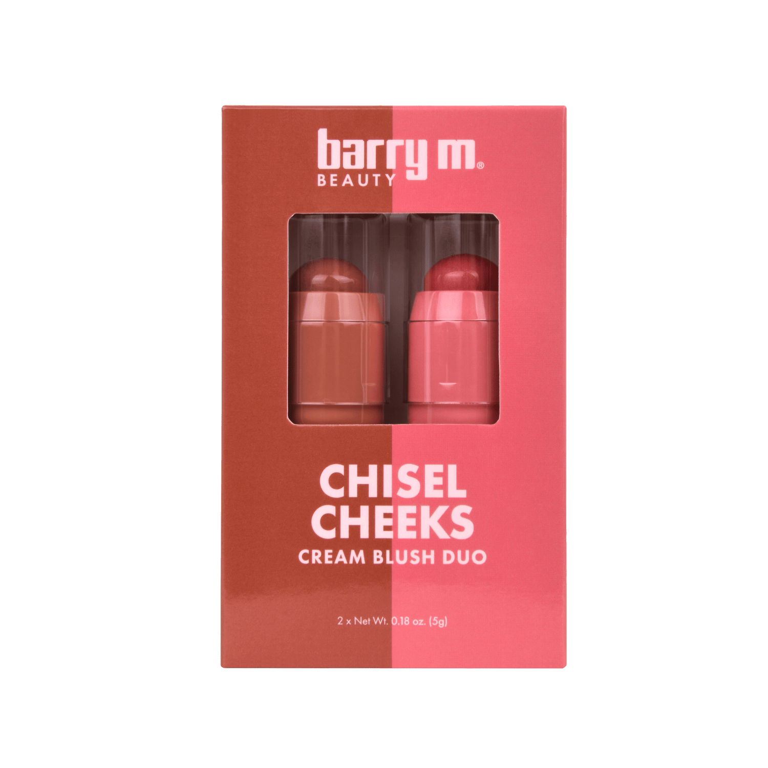 Barry M. Chisel Cheeks Blush Creams Blushed/Rosy Gift Set 5 g + 5 ml