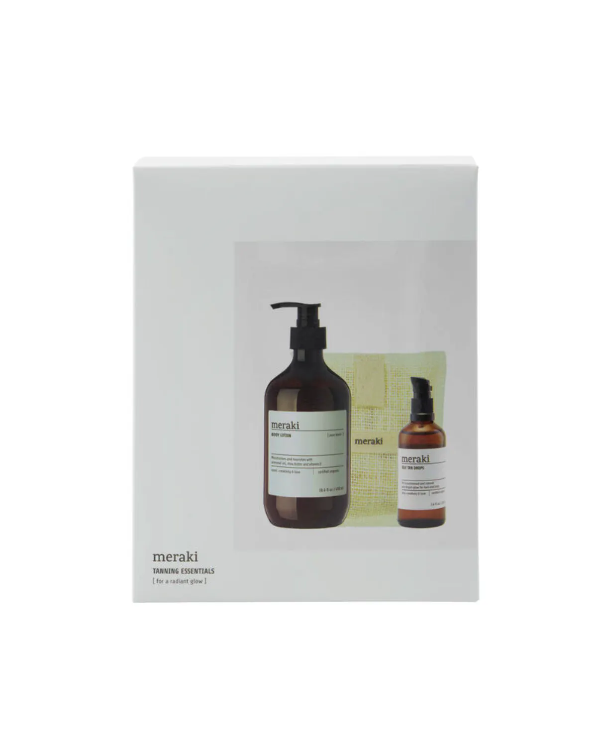 Meraki Tanning Essentials Gift Set 140 g + 100 ml + 490 ml
