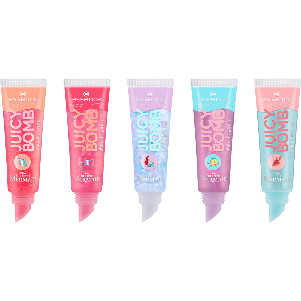 Essence Disney The Little Mermaid Juicy Bomb Shiny Lipgloss Crew 5 st