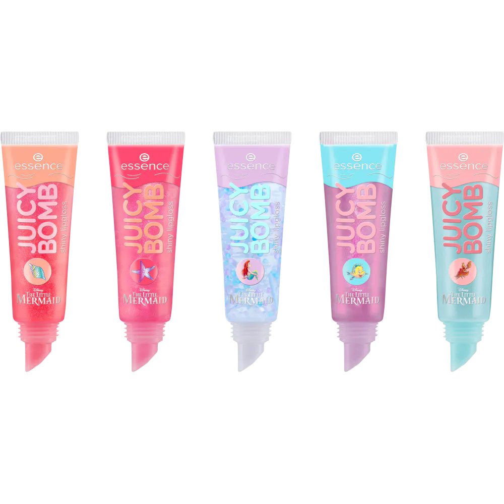 Essence Disney The Little Mermaid Juicy Bomb Shiny Lipgloss Crew 5 st