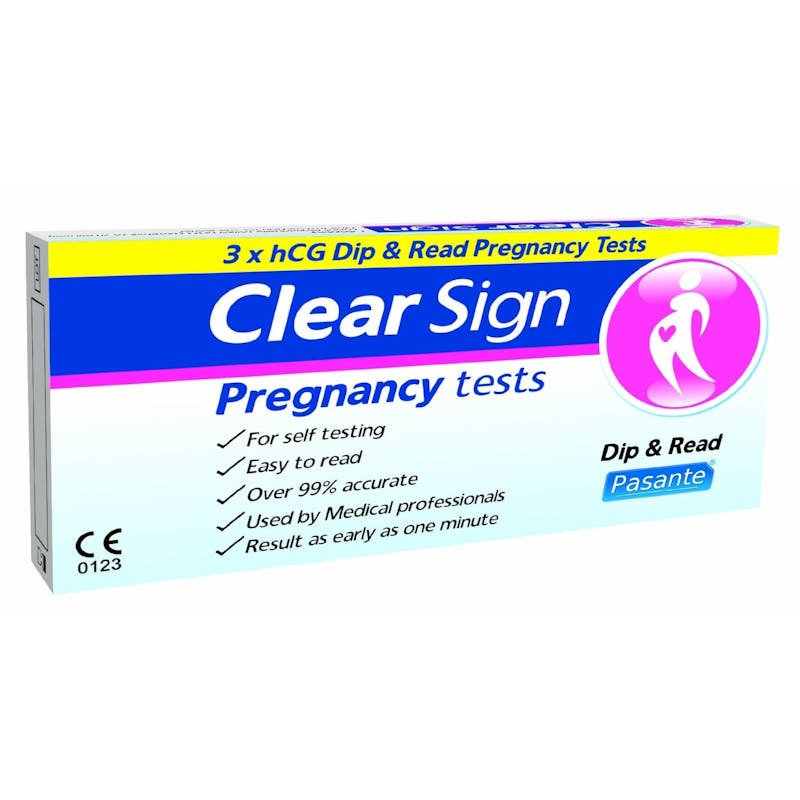 Pasante Clear Sign Pregnancy Test 3 kpl