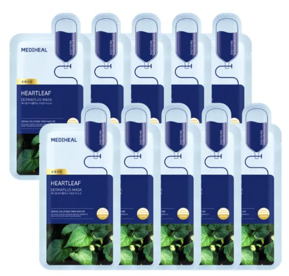 Mediheal Dermaplus Heartleaf Mask 10 st