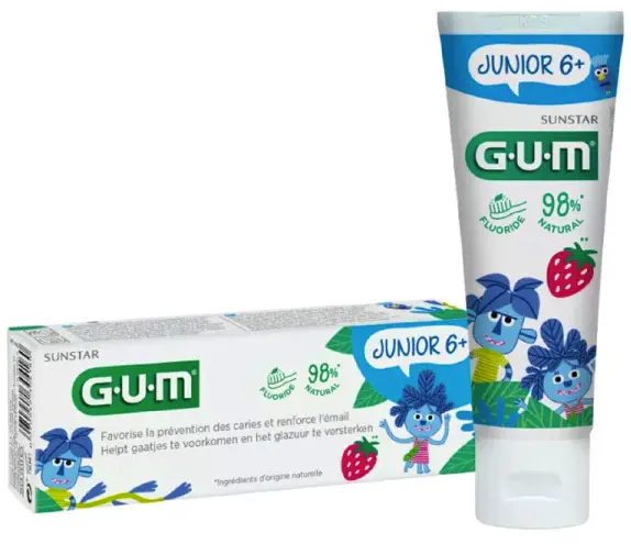 GUM Kids Flour Toothpaste 6+ Years Strawberry 50 ml