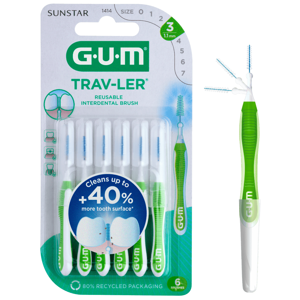 GUM TravLer Reusable Interdental Brush 6 st