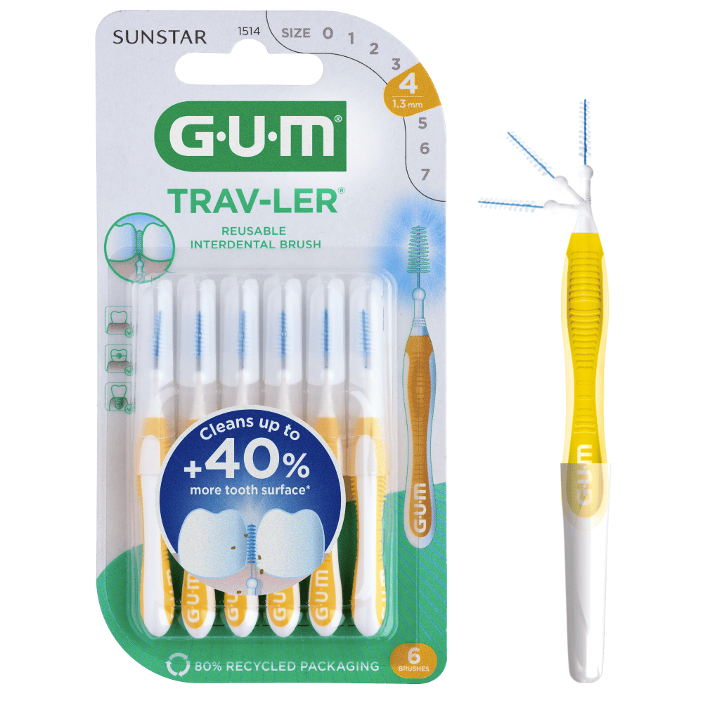 GUM TravLer Reusable Interdental Brush 1,3 mm 6 st