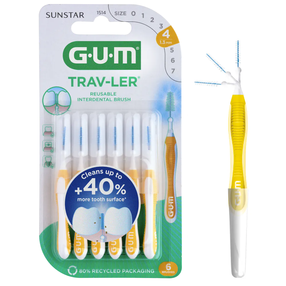 GUM TravLer Reusable Interdental Brush 1,3 mm 6 pcs