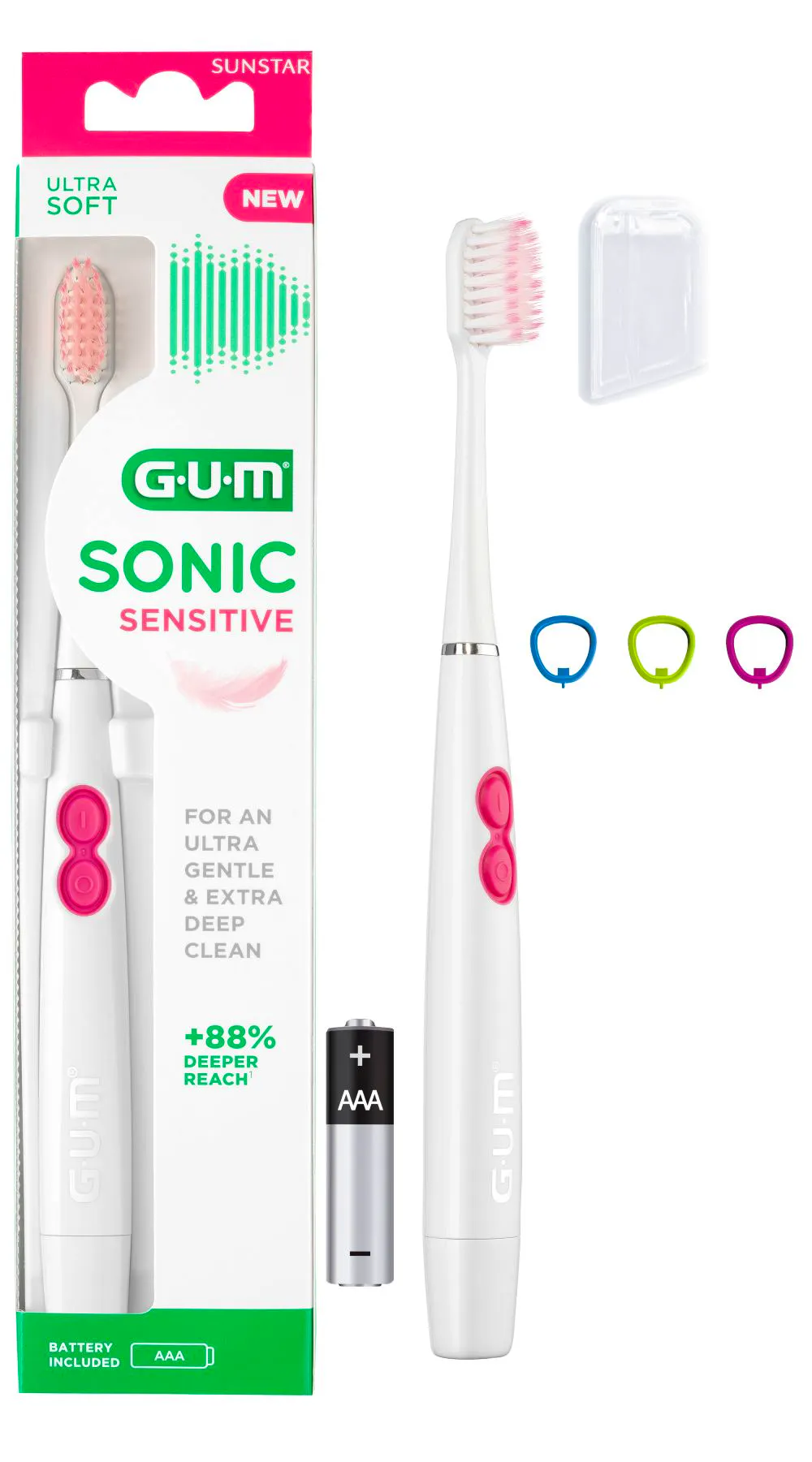 GUM Sonic Sensitive Toothbrush 1 pcs