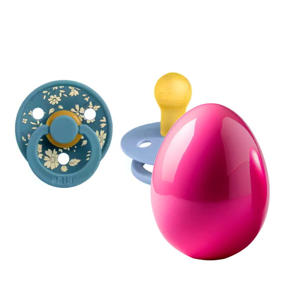 BIBS x Liberty Colour Capel Latex Size 1 Dusty Blue/Petrol 2 st