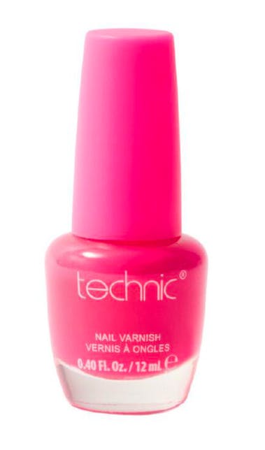 Technic Nail Polish Party Brights Flamingo Bright Neon Pink 12 ml