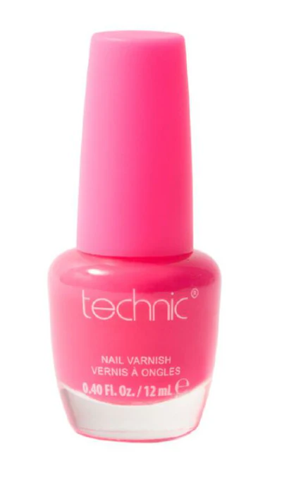 Technic Nail Polish Party Brights Flamingo Bright Neon Pink 12 ml