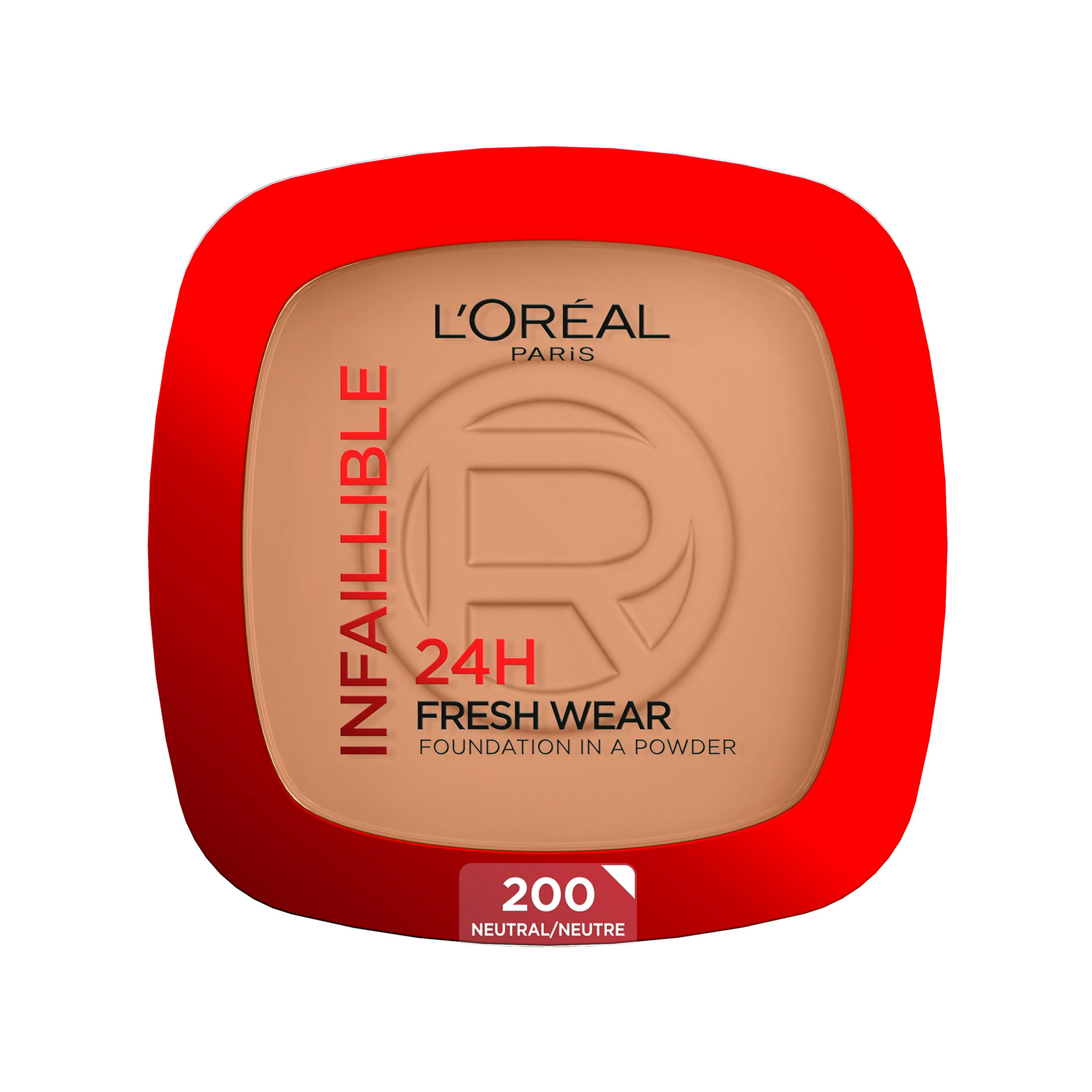 L'Oréal Paris Infaillible Fresh Wear 24H Powder Foundation 200 Neutral 9 g