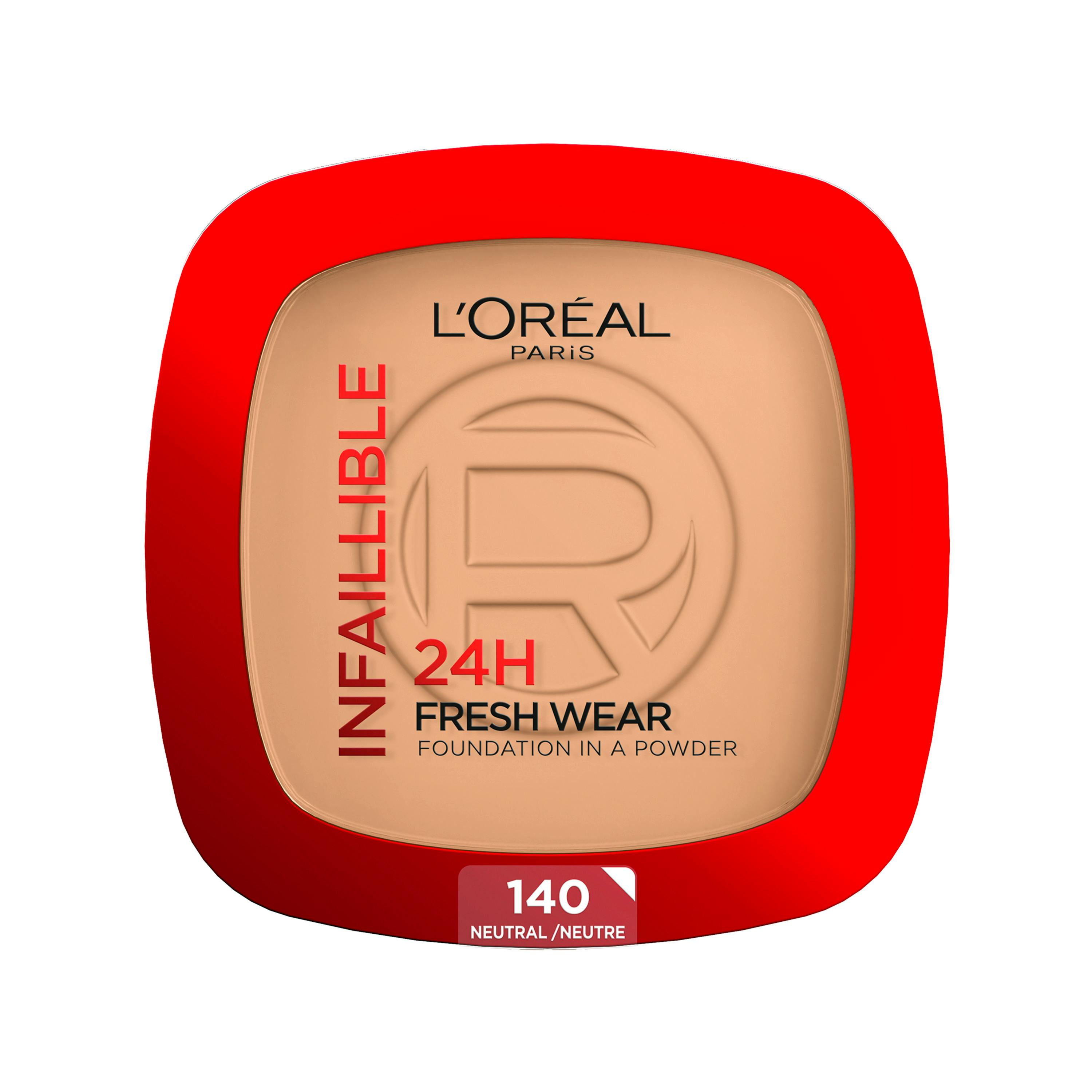 L'Oréal Paris Infallible 24H Fresh Wear Powder Foundation 140 Neutral 9 g