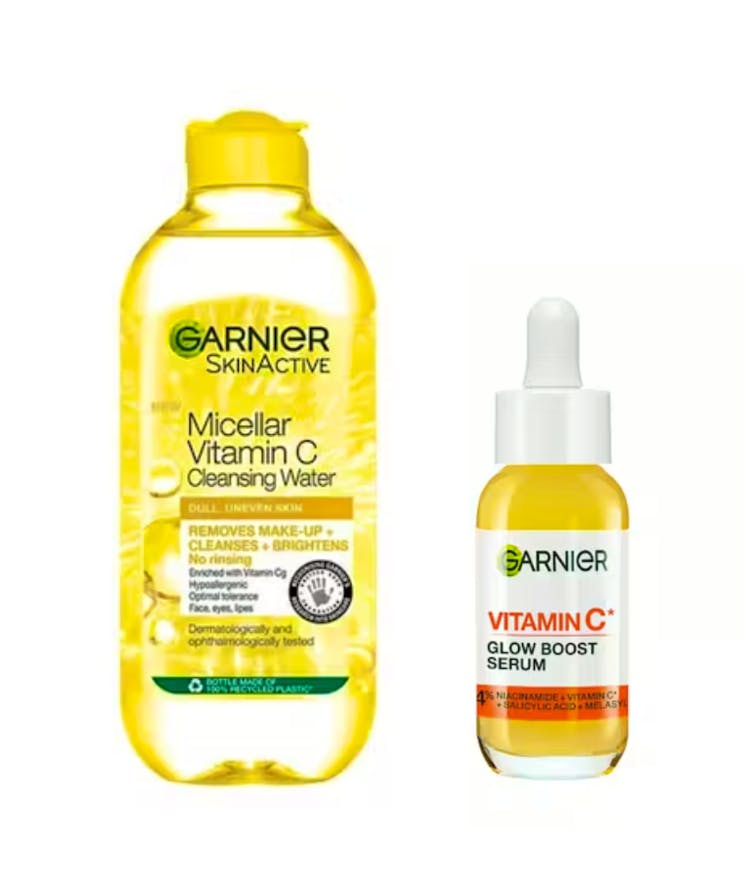 Garnier Vitamin C Cleansing Water & Glow Boost Serum 400 ml + 30 ml