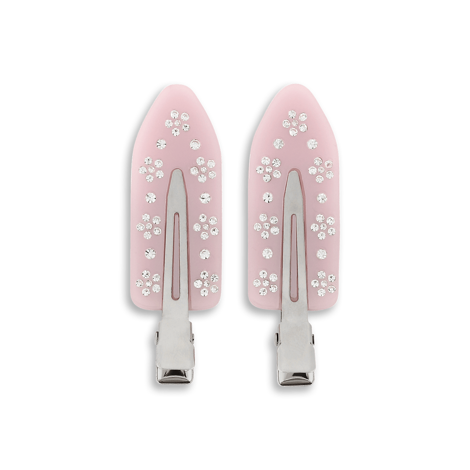 Sui Ava No Crease Flower Crystal Clips Pastel Purple 2 st