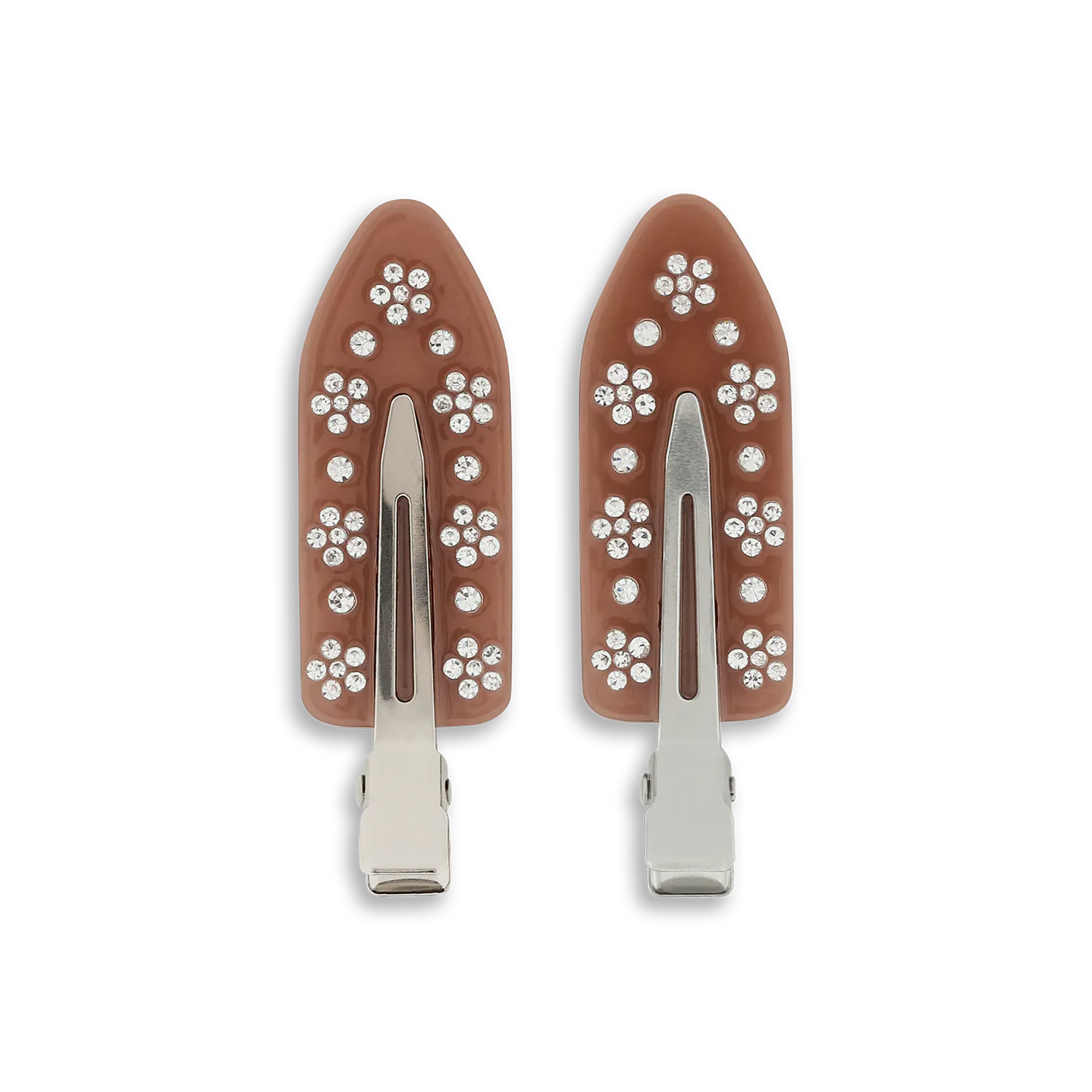Sui Ava No Crease Flower Crystal Clips Chocolate Egg 2 pcs