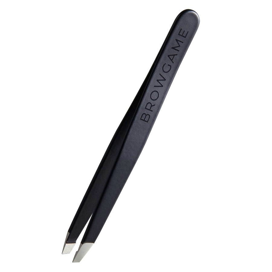 Browgame Signature Tweezer Slanted Soft Touch Blackout 1 st