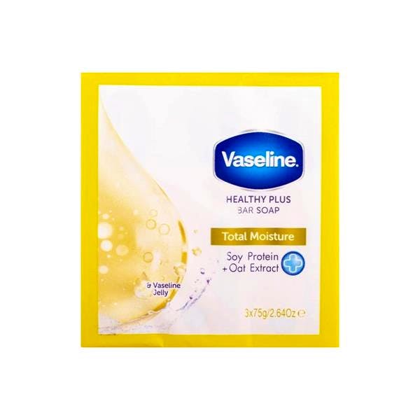 Vaseline Healthy Plus Total Moisture Bar Soap 75 g + 75 g + 75 g