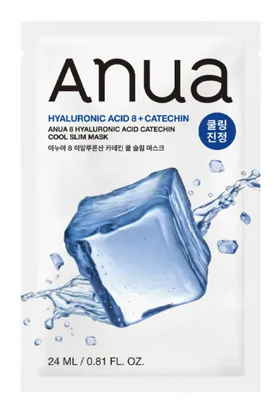 Anua 8 Hyaluronic Acid Catechin Cool Slim Mask 1 st