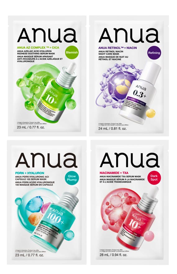 Anua Serum Mask Set 1 pcs + 1 pcs + 1 pcs + 1 st