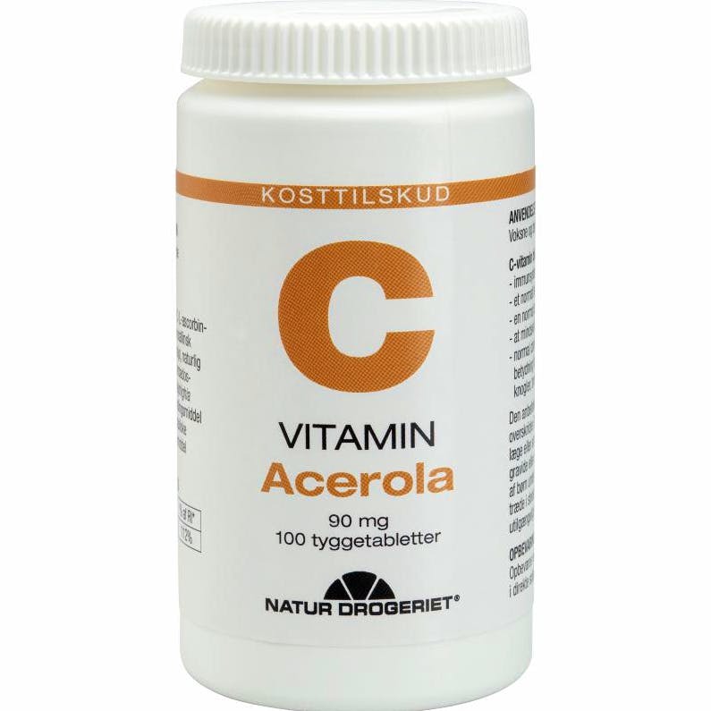 Natur Drogeriet Acerola med C-vitamin 90 mg 100 stk
