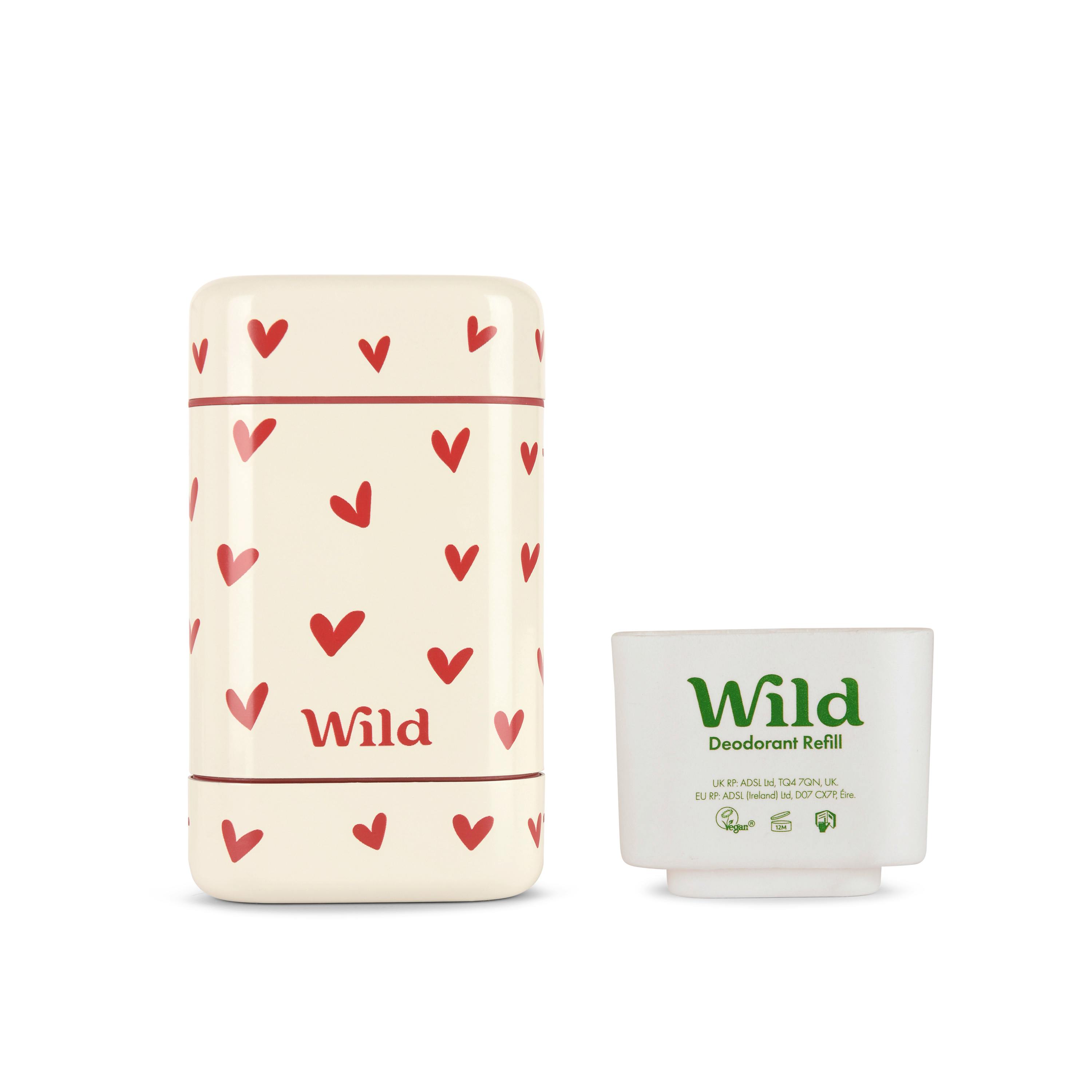 Wild Deo Stick Heart Case Pink Grapefruit Lime 40 g
