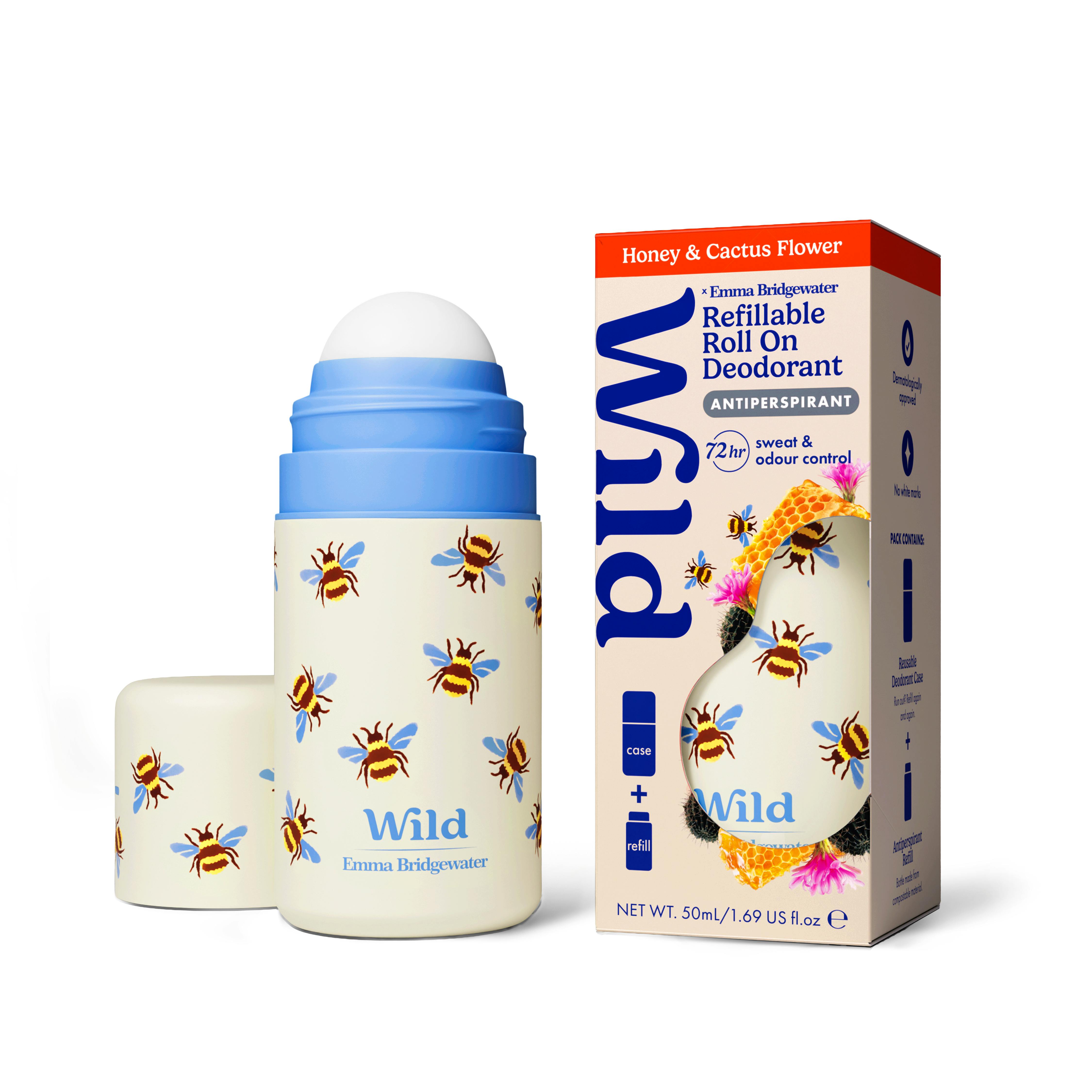 Wild Antiper Roll On Bee Case Honey Cactusflower 50 ml